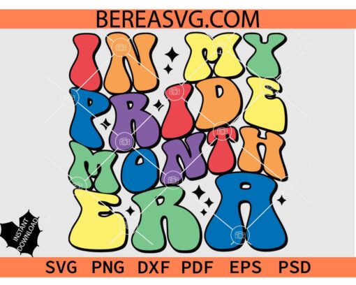 In My Pride Month Era Svg, Pride Ally SVG, LGBT Pride Month svg