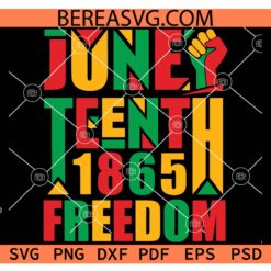 Juneteenth 1865 Freedom SVG PNG, Juneteenth fist SVG