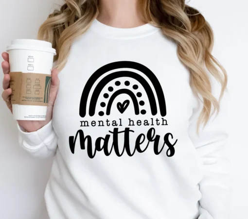 Mental Health Matters Rainbow SVG, You Matter SVG, Mental Health Awareness SVG, Self Love SVG