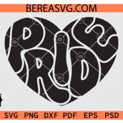 Pride Heart SVG, LGBTQ Heart SVG, Gay pride heart SVG