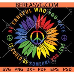 Sunflower LGBTQ SVG, Gay Pride Sunflower SVG