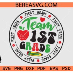 Team 1st grade svg
