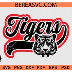 Tigers Svg Png, Tigers Mascot SVG, School, Tigers Cheer Svg